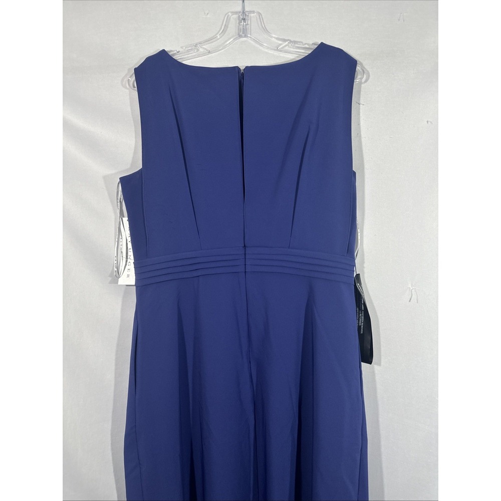 NEW $328 Kay Unger [ 12‎ ] Demi Walk Thru Jumpsuit in Cobalt Blue #J2072 - Picture 13 of 16